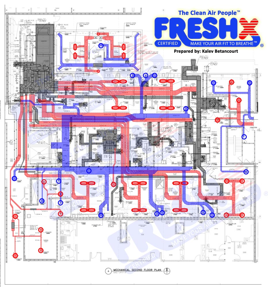 Commercial FreshX Mechanical Blueprints Davis