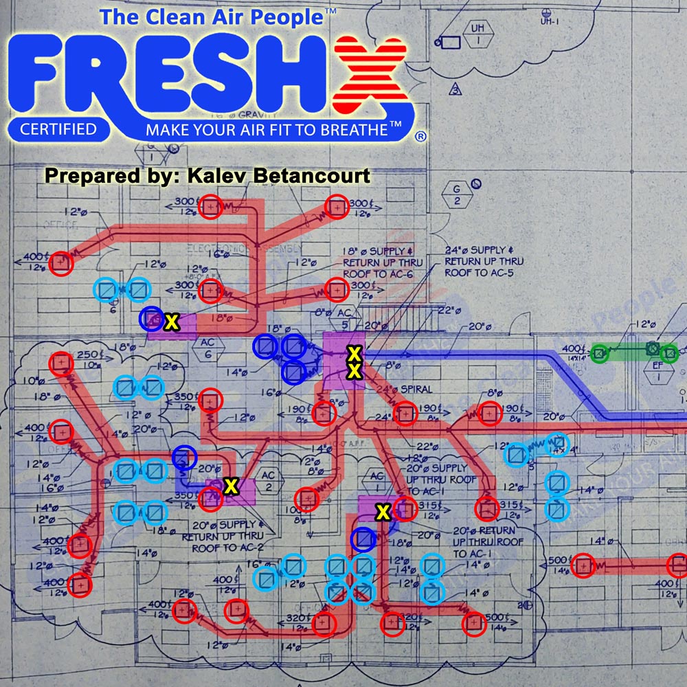 Commercial FreshX Mechanical Blueprints Monterey