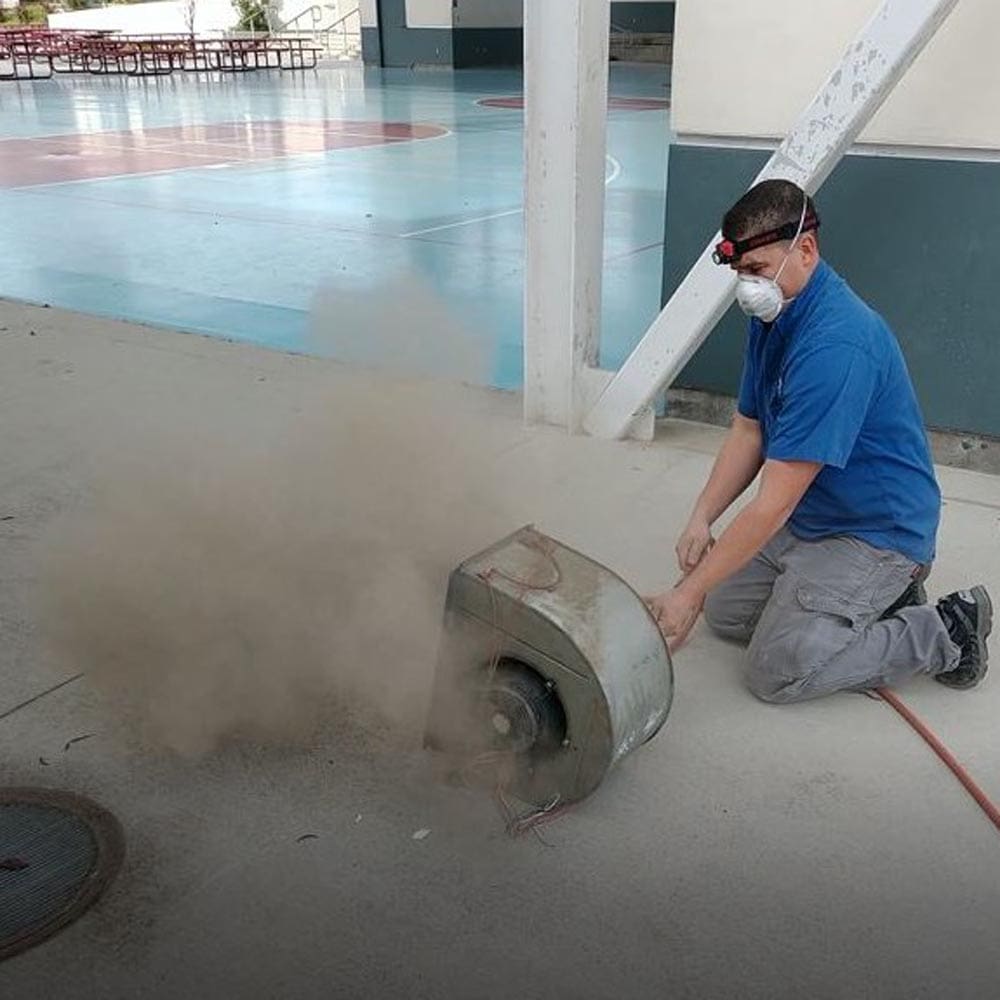 Commercial HVAC Units Blower Fan Cleaning