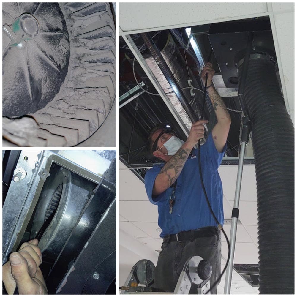 Commercial HVAC Units Exhaust Fans Cleaning