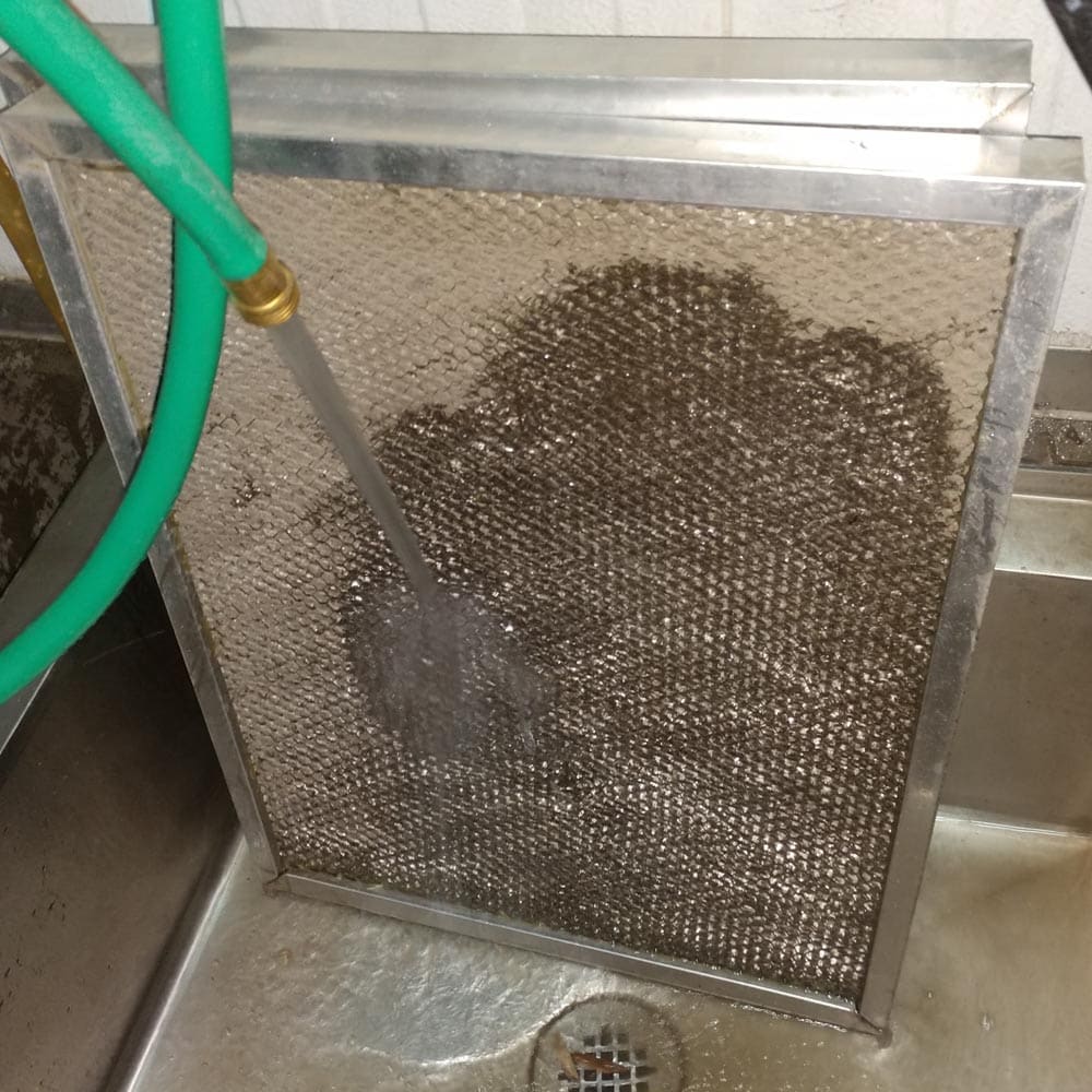 Commercial HVAC Units Fresh Air Filter Washing