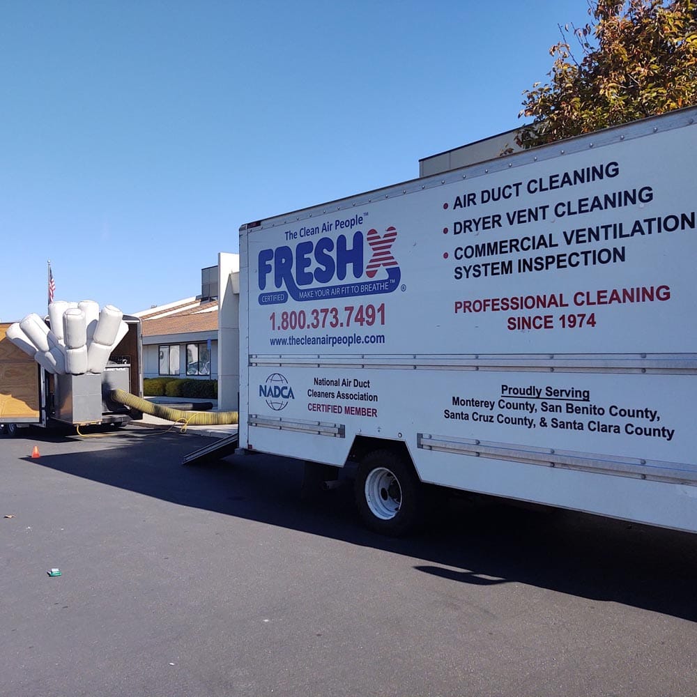 Air Duct and Dryer Vent Cleaning in Santa Cruz CA FreshX