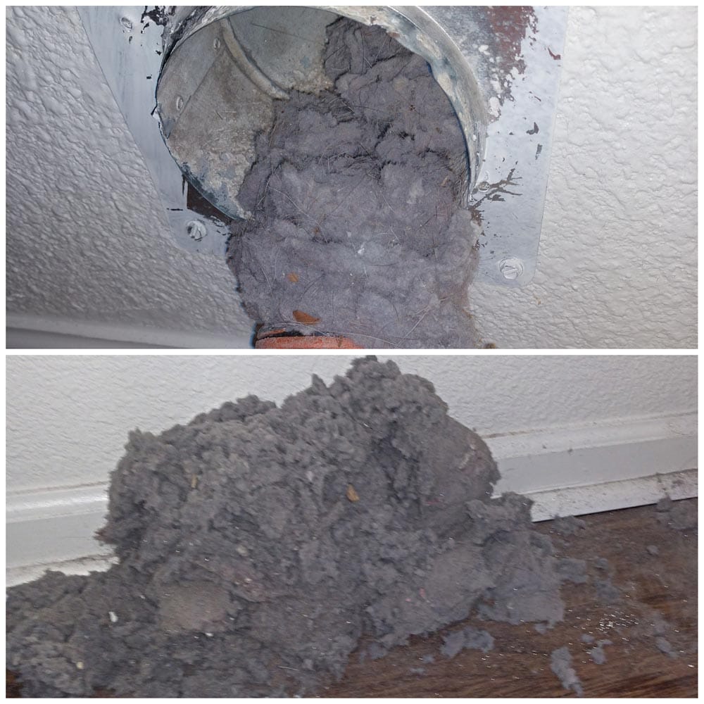 Dryer Vent Cleaning Clumps of Lint