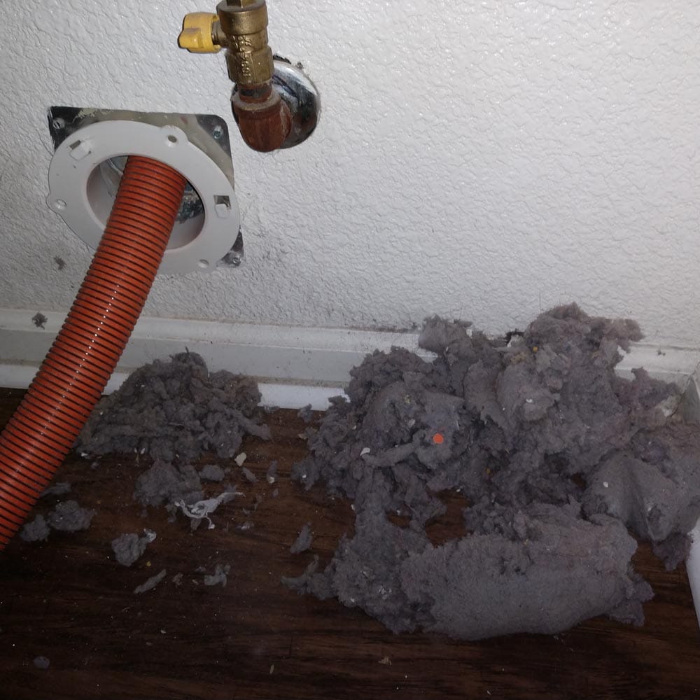 Dryer Vent Cleaning Clumps of Lint
