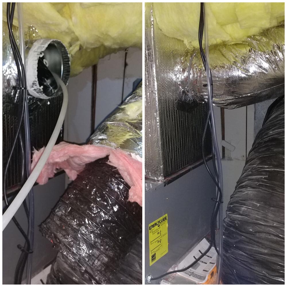 Residential Duct Cleaning Supply Line Disconnect for Access