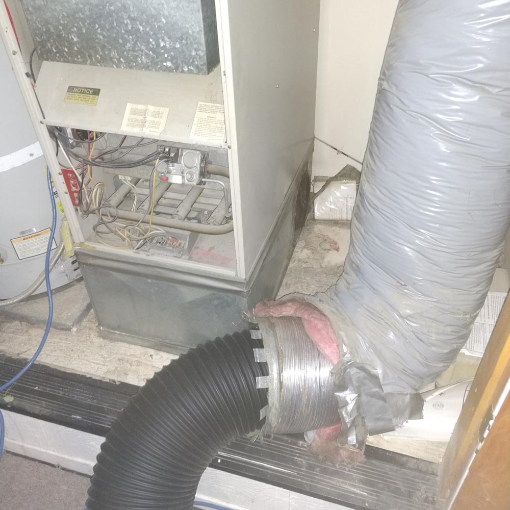 Residential Duct Cleaning Supply Trunk Disconnect Hookup